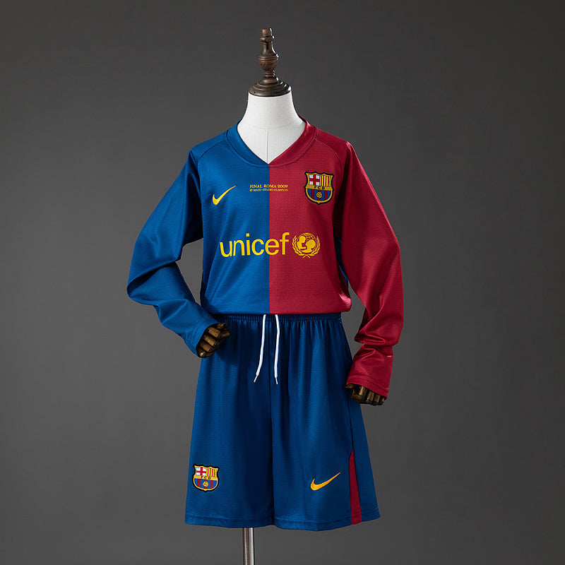 FCB 08/09 Kids Home Kit Retro LS