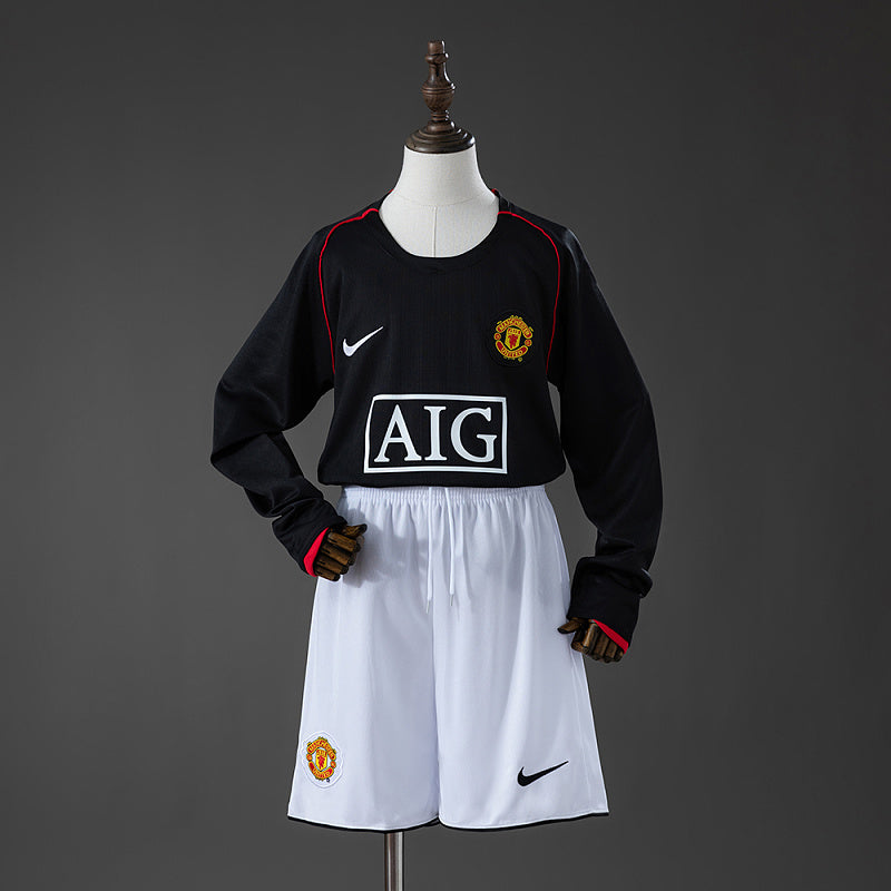 MU 07/08 Kids Away Kit Retro LS