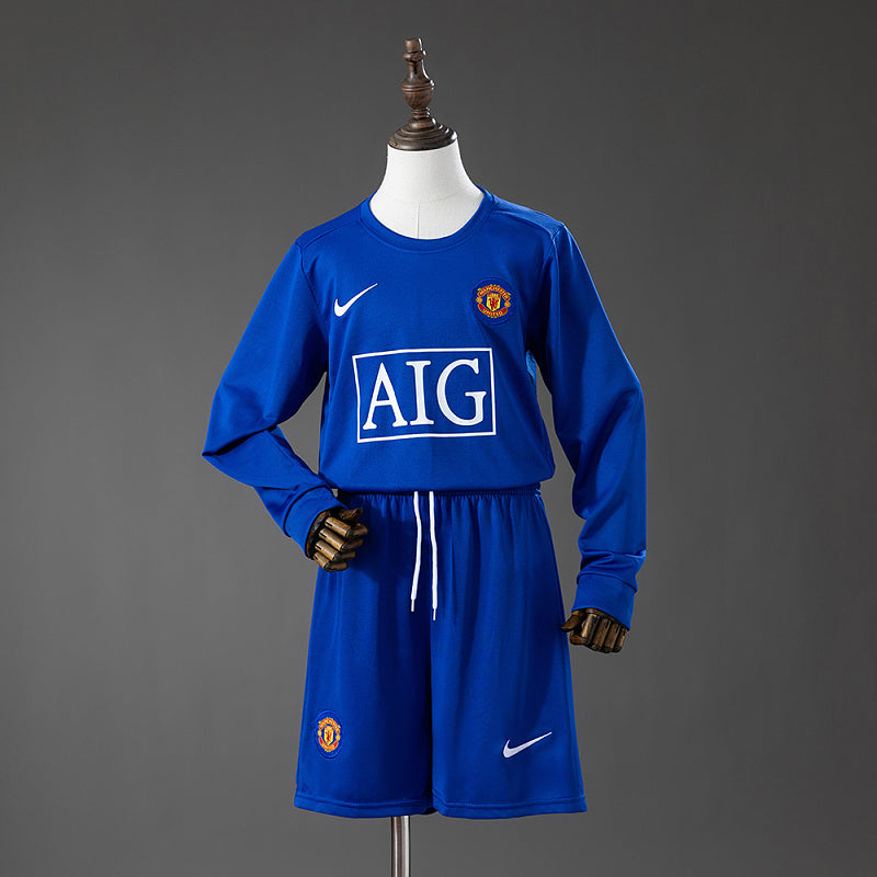 MU 08/09 Kids Third Kit Retro LS