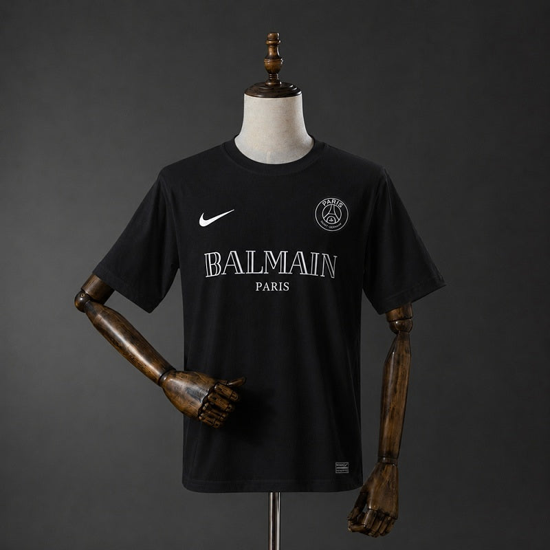 PSG X BALMAIN 2021 Retro Training Shirt Black